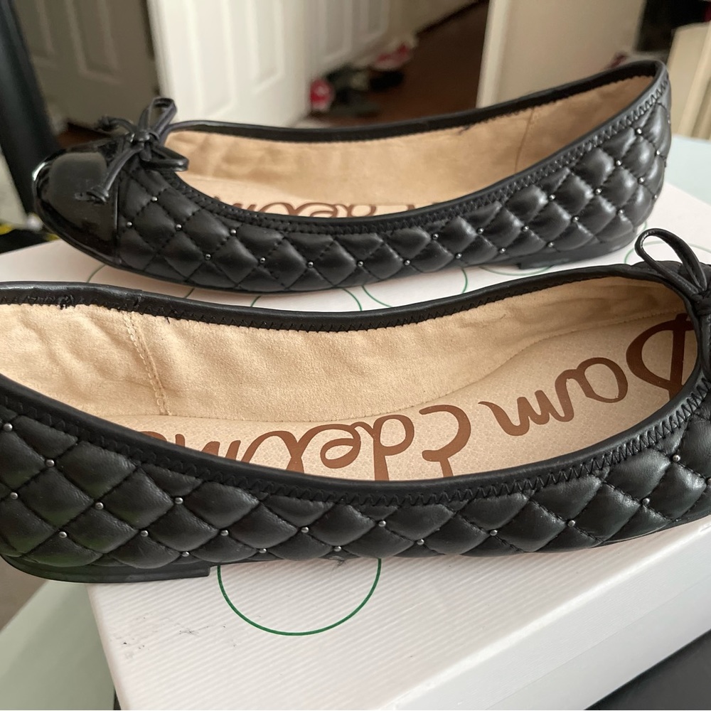 Sam Edelman flats, brand new leather with beading